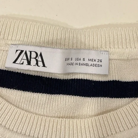Zara Striped Knit Tee - Picture 2 of 5